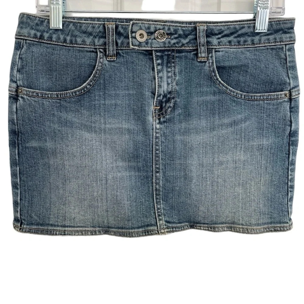 Buffalo David Bitton Cory Denim Mini Skirt Size 28